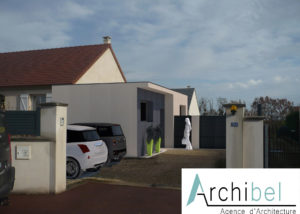 Archibel Archibel Extension Local Professionnel Toit Plat Enduit Couleur Rdc
