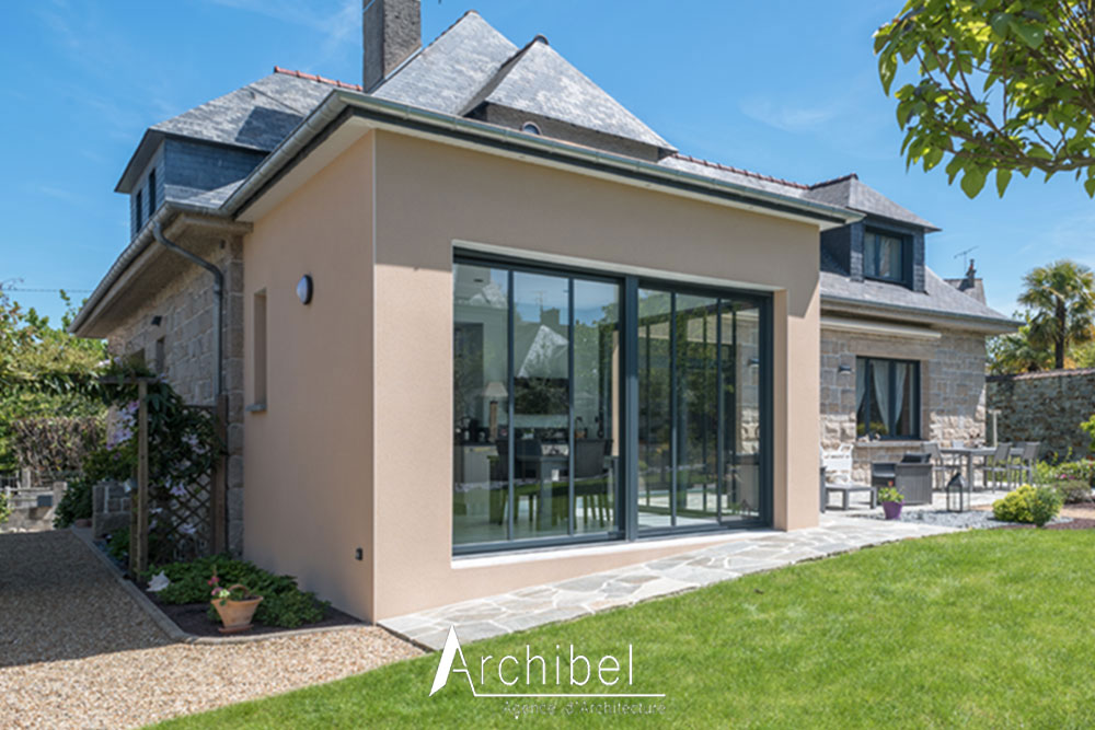 La maison après les travaux d'agrandissement à Vitré