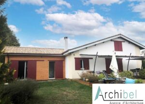 Un agrandissement de maison à St Sulpice et Cameyrac