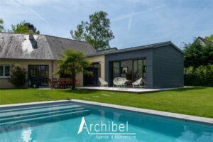 La maison avec les travaux d'extension de maison