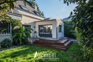 Extension côté jardin à Pacé